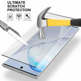 Samsung Galaxy Note 10 - Tempered Glass Screen Protector - 3D Curved - Full Cover - Fingerprint Unlock