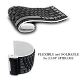 Slim Mini Flexible Folding Roll-Up Wireless Keyboard