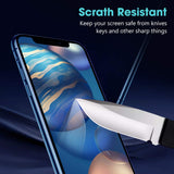 Belt Clip Case and 3 Pack Screen Protector Swivel Holster Tempered Glass Kickstand Cover 9H Hardness Anti-Glare - ZDD13+3G12