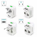International World Travel Charger Adapter Plug 2-Port USB - M08