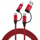 4-in-1 USB-C Cable Fast Charger Power Cord Wire USB - ZDZ47