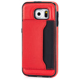 Leather Case Luxury Wallet Cover Credit Card ID Slot Stand - Black - Selna N78