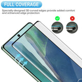 3 Pack Screen Protector Tempered Glass (Fingerprint Unlock) 3D Curved Edge Full Cover HD Clear - ZD3E92