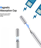 Stylus Touch Screen Pen Fiber Tip Aluminum Lightweight Silver Color - ZDZ81