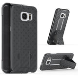 Case Holster Combo Swivel Belt Clip - Dropproof - Kickstand - Black - Fonus K61
