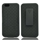 Case Holster Combo Swivel Belt Clip - Dropproof - Kickstand - Black - Fonus N91