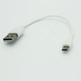 Short Micro USB Cable Charger Cord - TPE - White - Fonus C25