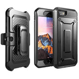 Hybrid Case Rugged Holster Swivel Belt Clip - Built-in Screen Protector - Black - Selna N33 124-1