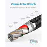 6ft USB Cable Orange MicroUSB Charger Cord Power Wire