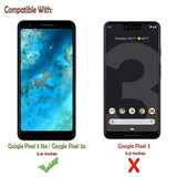 Google Pixel 3a - Tempered Glass Screen Protector - Full Cover