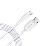 6ft USB-C Cable Charger Cord - TPE - White - Fonus J65 879-1