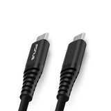 10ft USB-C to Type-C PD Cable Charger Cord - TPE - Black - Fonus K92