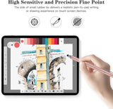 Pink Stylus Touch Screen Pen Fiber Tip Aluminum Lightweight - ZDZ52