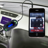 AutoScan Multi-Channel Car Audio FM Transmitter Hands-free Mic - NT-078 - Black