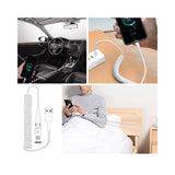 Coiled USB Cable Charger Cord Power Wire Sync White - ZDK34