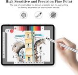 Stylus Touch Screen Pen Fiber Tip Aluminum Lightweight Silver Color - ZDZ51