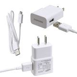 Samsung OEM Home Wall Charger Adapter Micro USB Cable
