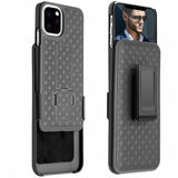 Case Holster Combo Swivel Belt Clip - Shockproof - Kickstand - Black - Fonus M27