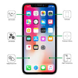 iPhone X/XS/11 Pro - Tempered Glass Screen Protector - HD Clear - 5D Curved - Full Cover
