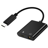 USB-C Headphone Adapter Splitter with Charger Port TYPE-C - Fonus G76