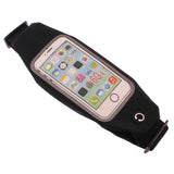 Waist Bag Sports Running Cover - Touch Screen Window - M - Reflective - Black - Fonus M55 97-1