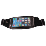 Waist Bag Sports Running Cover - Touch Screen Window - L - Reflective - Black - Fonus C66 101-1