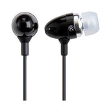 Retractable Earphones 3.5mm Headphones - Metal Earbuds - Black - Xenda C63
