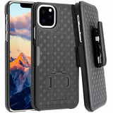 Case Holster Combo Swivel Belt Clip - Shockproof - Kickstand - Black - Fonus M90