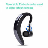 Wireless Earphone Mono Behind the Ear Single Bud - Black - Fonus L73