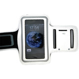 Sports Armband Gym Running Band Neoprene - White - Fonus M87