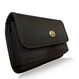 Case Belt Clip Canvas Rugged Holster Cover - LCASE40 - Black - D48