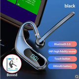 Wireless Earphone Ear-hook Headphone Boom Mic Handsfree Single Headset - ZDY47