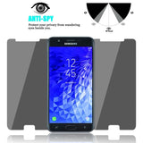 Samsung Galaxy J7 2018 - Privacy Screen Protector - Tempered Glass - 3D Full Cover