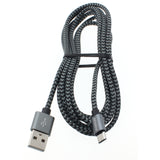 6ft Micro USB Cable Charger Cord - Braided - Gray - Fonus R39