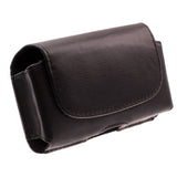 Leather Case Belt Clip Holster Cover - LCASE08 - Black - B08 12-1