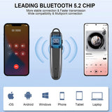 Wireless Earphone Mono Earbud Handsfree Mic Single Headphone Headset - ZDZ71