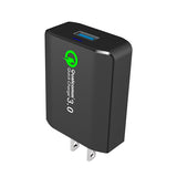 18W Fast USB Home Wall Charger 6ft MFI Cable - QC3.0 - Lightning - B38