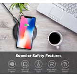 15W Wireless Charger Fast Charging Pad Slim Quick Charge - ZDWH1