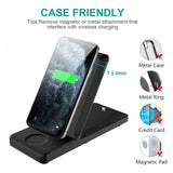 Wireless Charger 15W Fast Folding Stand 2-Coils Charging Pad - ZDZ82