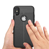 Ultra Slim TPU Leather Case Cover - Shock Absorbent - Black - Fonus L30