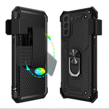 Case Belt Clip Holster Swivel Metal Ring Cover Kickstand Armor - ZDZ66