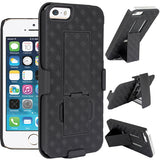 Case Holster Combo Swivel Belt Clip - Dropproof - Kickstand - Black - Fonus N91