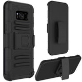 Hybrid Case Rugged Holster Swivel Belt Clip - DropProof - Defender - Black - Selna L12
