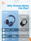 Wireless Headphones Over Ear Bluetooth Headset with Microphone