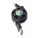 Retractable USB-C Cable Charger Power Cord - Black - Fonus K37