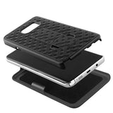 Case Holster Combo Swivel Belt Clip - Dropproof - Kickstand - Black - Fonus C03