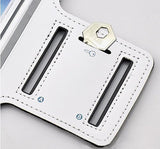 Sports Armband Gym Running Band Neoprene - White - Fonus D36