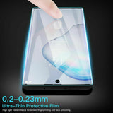 Samsung Galaxy Note 10 Plus - Tempered Glass Screen Protector - 3D Curved - Full Cover - Fingerprint Unlock