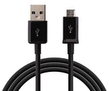 3ft Micro USB Cable Charger Cord - TPE - Black - Fonus B79 253-1