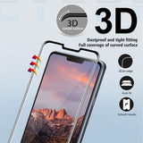 LG G8 ThinQ - Tempered Glass Screen Protector - 3D Curved - Full Cover